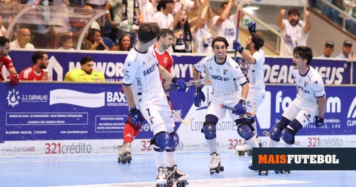 Hóquei: Barcelos goleia Benfica e empata meia-final da Liga | MAISFUTEBOL
